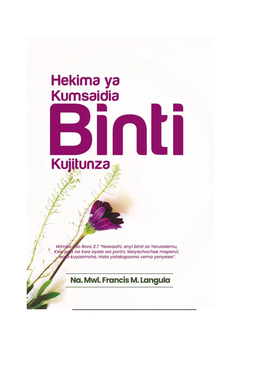 HEKIMA YA KUMSAIDIA BINTI KUJITUNZA